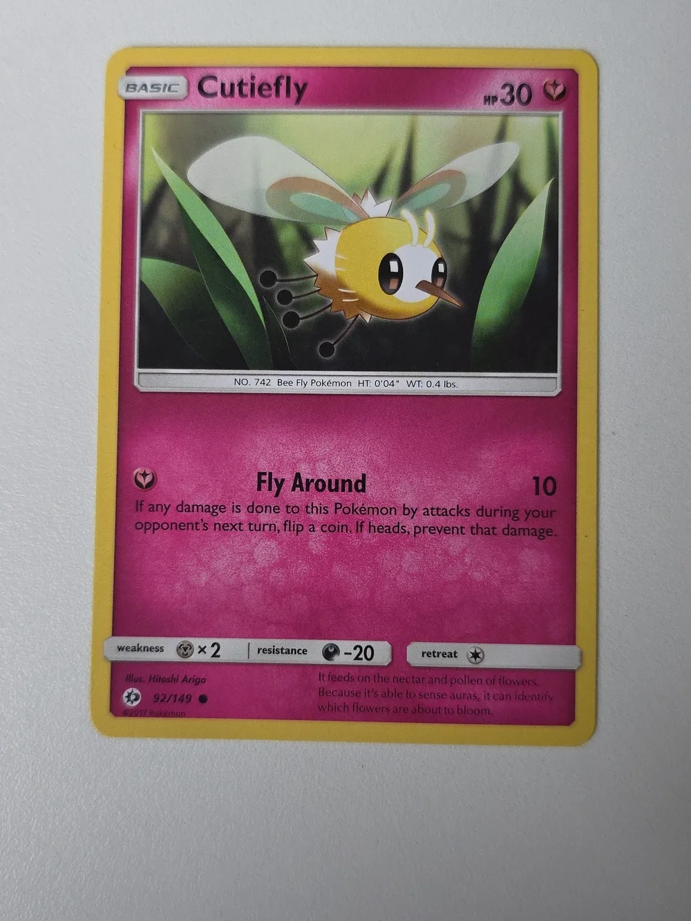 Pokemon Cutiefly, Ribombee, And Lillie's Ribombee Trading Cards